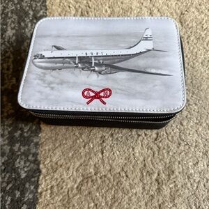 Anya Hindmarch Black Interior Detail- first class Amenity Box